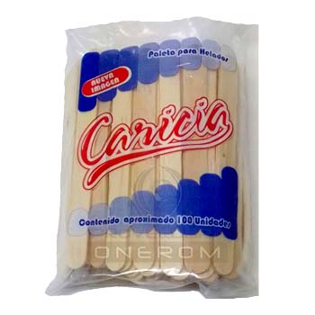 PALETAS DE HELADOS PAQ X 100