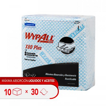 TOALLA WYPALL X-80 AZUL 30243107 KC