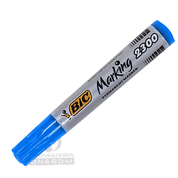 MARCADOR BIC PERMANENTE AZUL 2300