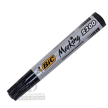 MARCADOR BIC PERMANENTE NEGRO 2300