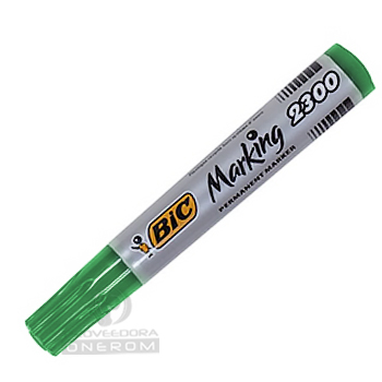 MARCADOR BIC PERMANENTE VERDE 2300