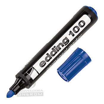 MARCADOR EDDING 100 AZUL