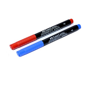 MARCADOR FABER ACETATO 421F AZUL