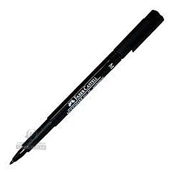 MARCADOR FABER ACETATO 421F NEGRO