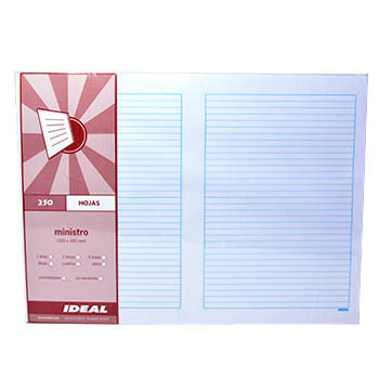 PAPEL MINISTRO LINEAS