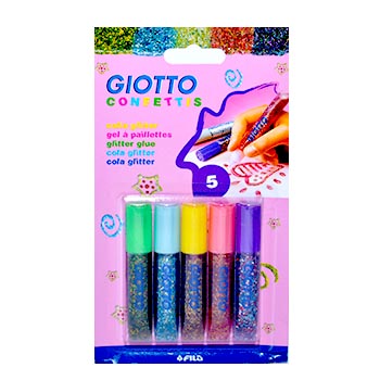 PEGA GIOTTO CONFETTIS x5col. #4408