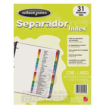 SEPARADOR WILSON JONES 31 DIV