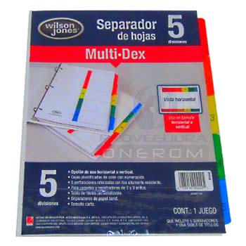 SEPARADOR WILSON JONES 5 DIV
