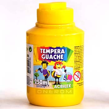TEMPERA ESCOLAR GUACHE 250ML AMARILLO 505 020143