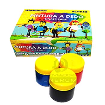 PINTURA DEDOS ACRILEX X6 30ML
