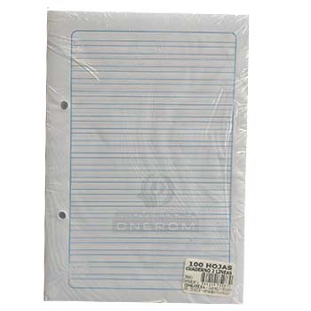 HOJAS PEFORADAS A-5  4 LINEA  PAQX50