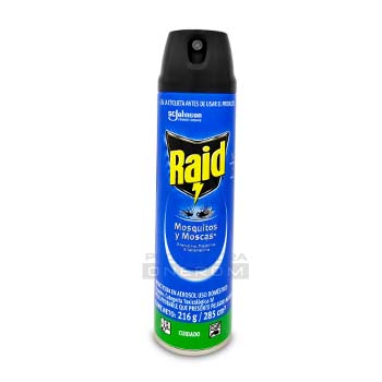 INSECTICIDA AEROSOL RAID 216cc MOSCAS