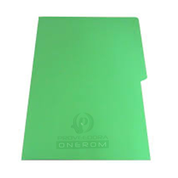 FOLDER PLASTICO OFICIO VERDE