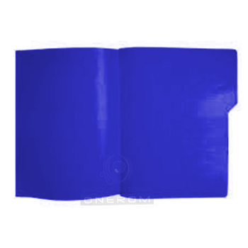 FOLDER PLASTICO OFICIO AZUL