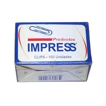 CLIP STANDAR IMPRESS 100 U CAJA