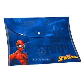SOBRE CON BROCHE PLASTICO A4 REX SPIDERMAN