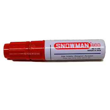 MARCADOR SNOWMAN 400 ROJO
