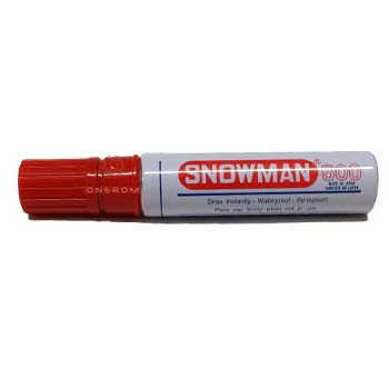 MARCADOR SNOWMAN 500 ROJO