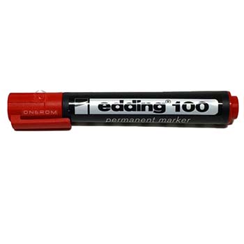 MARCADOR EDDING 100 ROJO