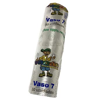VASOS PLASTICOS 5 OZ TRANSP X50