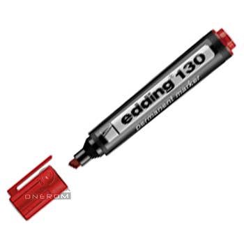 MARCADOR EDDING 130 PERMANENTE ROJO