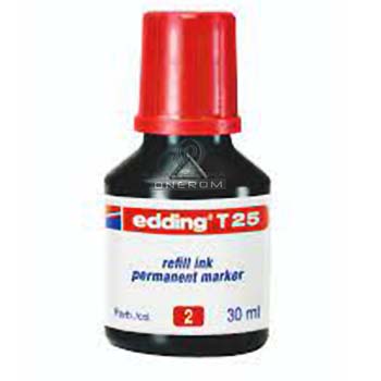 TINTA PERMANENTE T-25 ROJO 30ml.