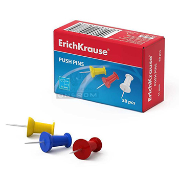 PUSH PINS COLORES X 50 ERICHKRAUSE