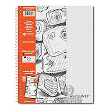 CUADERNO WHITELINES P.D CUADROS 100 HOJAS