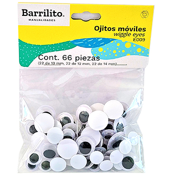 OJO MOVIBLE 10MM PAQUETE X 60U