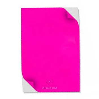 HOJAS ADHESIVO FOSFORECENTE X25 ROSADA