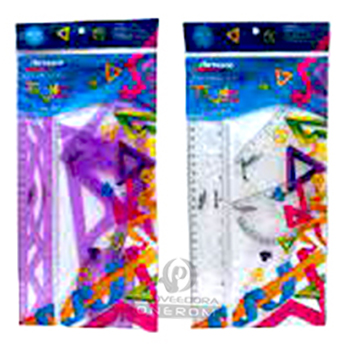 JUEGO GEOMETRICO ARTESCO 30CM IRROMPIBLE 106468