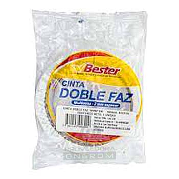 CINTA DOBLE FAZ BESTER 18MM X 2M