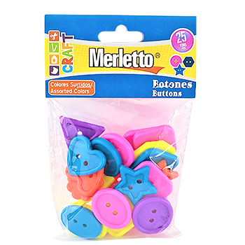 BOTONES SURTIDOS 20 PIEZAS 20MM