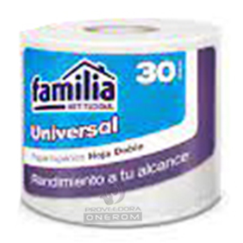 PAPEL HIGIENICO UNIVERSAL 30MT FAMILIA X12U 70192