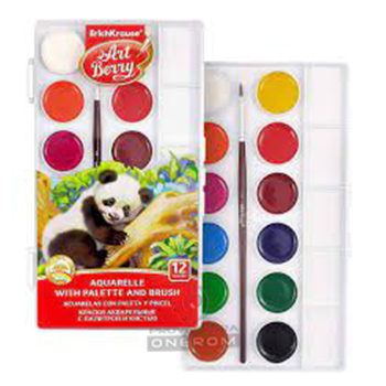 ACUARELA ERICHKRAUSE 12 COLORES C/PINCEL