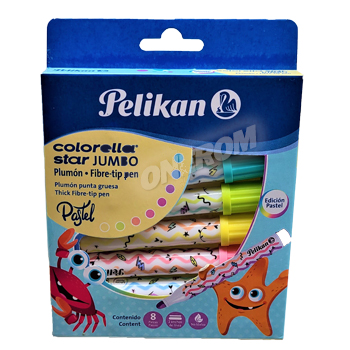 MARCADOR PELIKAN COLORELLA X 8 PASTEL 6187