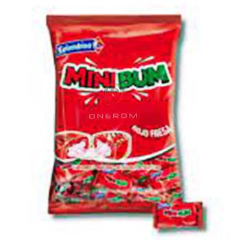 CARAMELOS MINI BUM CHICLE FRESA 400 G