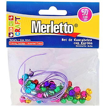 CASCABEL MINI V/COLORES 50 PZAS