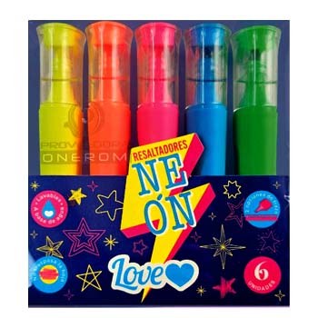 RESALTADOR NEON LOVE X5 359790